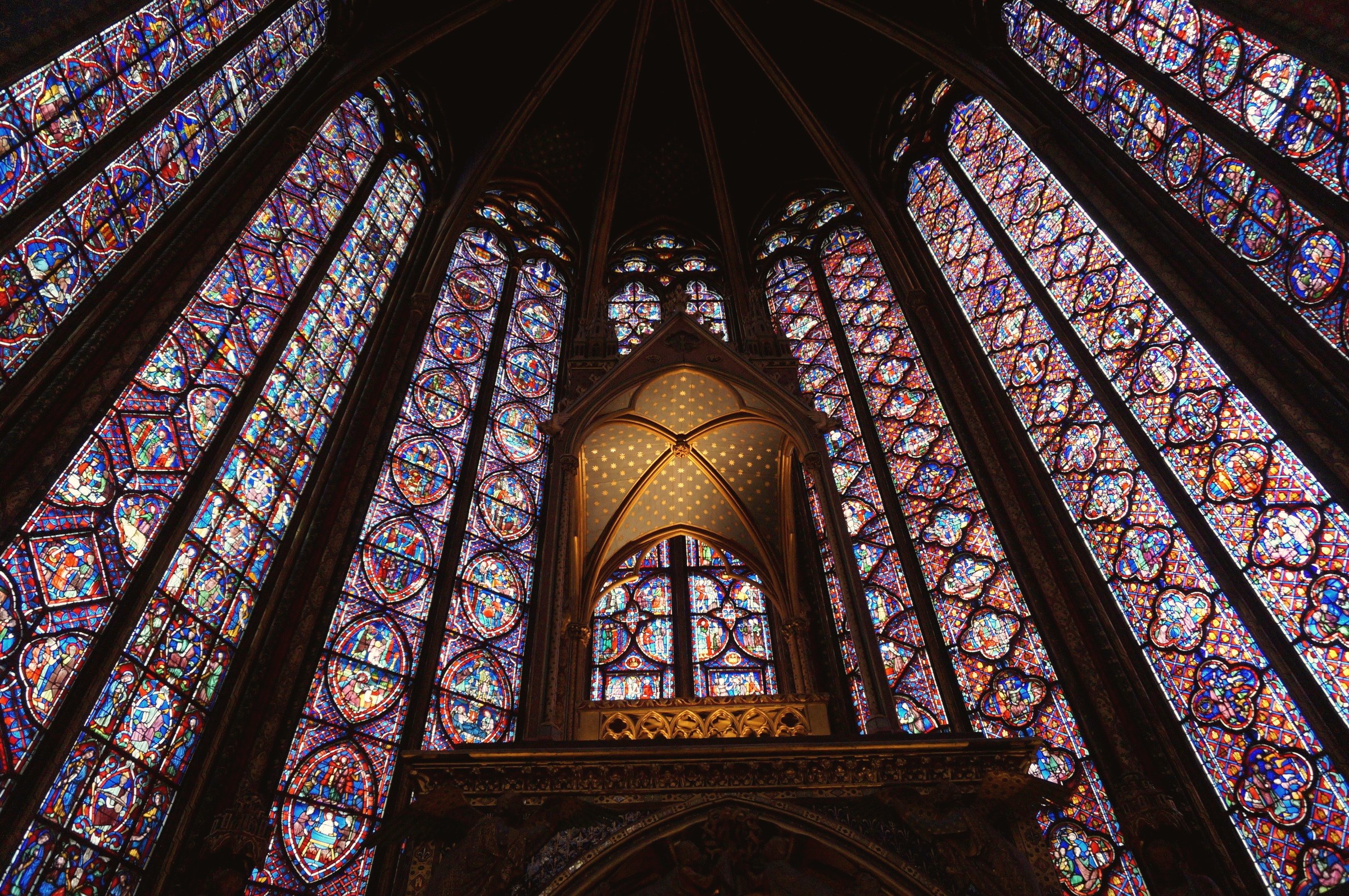 Las vidrieras de la Sainte-Chapelle.